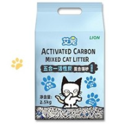 LION 狮王 艾宠 五合一活性炭混合猫砂 2.5kg