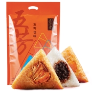 五芳斋 粽子 嘉兴粽子大礼包 肉粽+蛋黄粽+豆沙粽五芳佳味礼袋1000g
