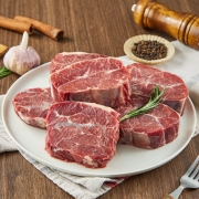 京觅 澳洲谷饲原切板腱牛排1kg（3片X2）澳洲牛肉 原切牛排  京东旗下生鲜自有品牌