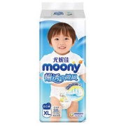 moony 畅透微风系列 婴儿拉拉裤 XL38片