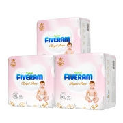 88VIP：FIVERAMS 五羊 柔柔芯 婴儿成长裤 XL60片 *4件