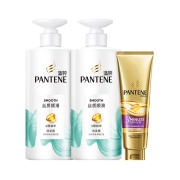 再补货、88VIP：PANTENE 潘婷 洗护套装（洗发露500g*2+三分钟奇迹护发膜70ml）