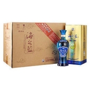 YANGHE 洋河 蓝色经典 海之蓝520ml 口感绵柔浓香型白酒 52度 520ml*6瓶 整箱装（内含3个礼袋）