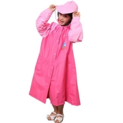 儿童加厚雨衣带书包位长款雨披