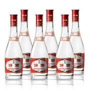 汾酒 杏花村酒 42度清香型白酒 红盖玻汾口粮酒 475ml（非原箱） （红盖42度）6瓶装