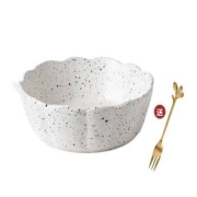 铂玉 陶瓷餐具 泼墨花瓣碗