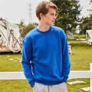 GIORDANO 佐丹奴 男士圆领纯色卫衣 01020605