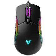 RAPOO 雷柏 VT200 有线鼠标 6200DPI RGB 黑色
