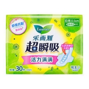 Laurier 乐而雅 超瞬吸纤巧日用护翼型卫生巾 22.5cm 30片
