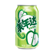 限区域、PLUS会员：美年达可乐 Mirinda 青苹果味 汽水碳酸饮料 330ml*24罐