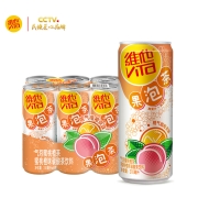 京东plus: 维他 气泡蜜桃橙茶 310mL*6罐 果泡茶饮料