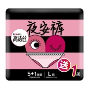 88VIP：kotex 高洁丝 蜜桃小姐夜安裤卫生巾 L码 6片*5件