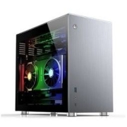 JONSBO 乔思伯 V10 侧透版 ITX机箱 侧透 银色