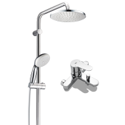 20日0点：GROHE 高仪 23348/26452 进口淋浴花洒套装 200MM新天瀑顶喷