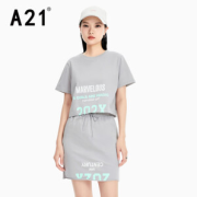 PLUS会员：A21 女士短袖休闲套装 F412238005