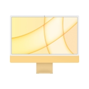 Apple iMac 24英寸 4.5K屏 八核M1芯片(8核图形处理器) 8G 512G SSD 一体式电脑主机 黄色 Z12T【定制机】