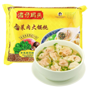 湾仔码头 上海菜肉大馄饨 青菜香菇猪肉味 30只 600g  *11件