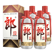 PLUS会员：LANGJIU 郎酒 郎牌郎酒 53%vol 酱香型白酒 500ml*4瓶 礼盒装