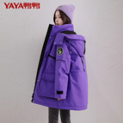 YAYA 鸭鸭羽绒服 女士中长款工装风羽绒服 ALHT0150