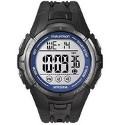 TIMEX 天美时 马拉松系列 T5K359 男士电子手表 44.5mm 灰盘 黑色树脂表带 圆形
