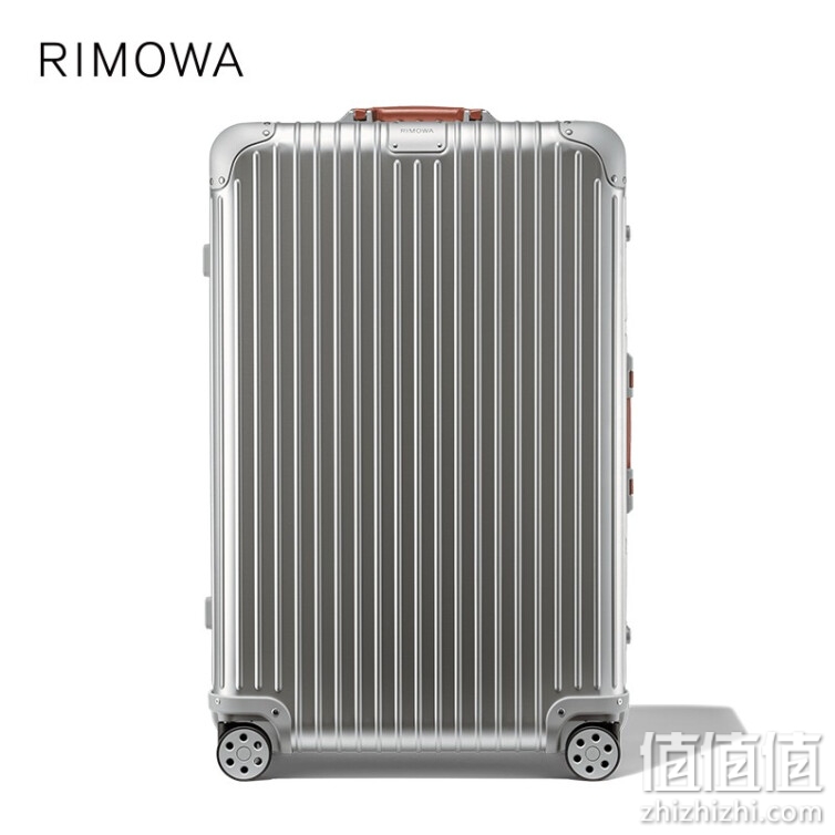 RIMOWA 日默瓦 铝镁合金Original 30寸金属登机旅行箱拉杆行李箱官方店 银色拼棕色 30寸