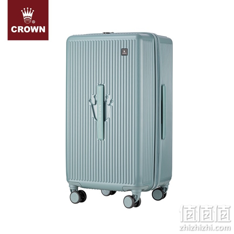 CROWN 皇冠 铝框多功能旅行箱 旅行手提箱 大空间多收纳 C-F2021H/25英寸 海蓝 25寸