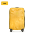 Crash Baggage意大利万向轮行李箱凹凸登机箱留学破损拉杆24英寸旅行箱 Yellow