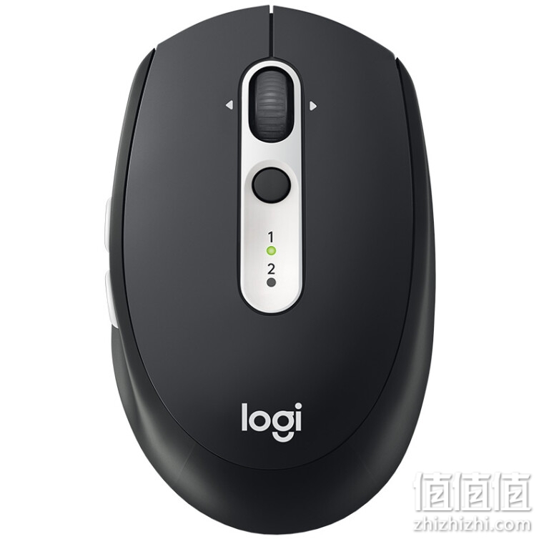 罗技（Logitech）M585 无线蓝牙鼠标 商务办公鼠标 双模式连接多设备 跨计算机控制 带优联 石墨黑