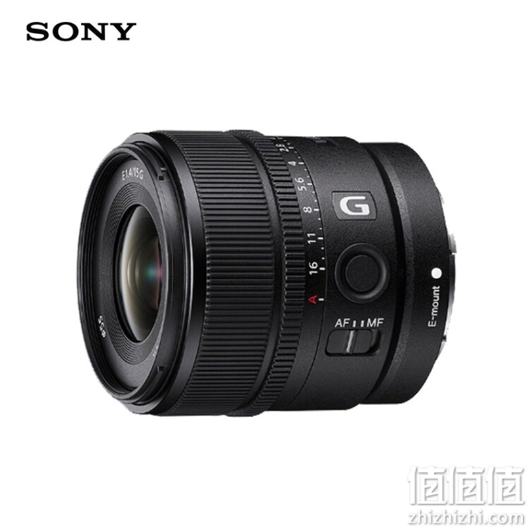 索尼（SONY）E 15mm F1.4 G 超广角定焦G镜头 轻巧大光圈 (SEL15F14G)