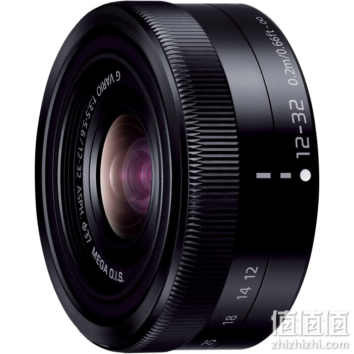 Panasonic 松下电器 标准变焦镜头 微型四分之三用 LUMIX G VARIO 12-32mm/F3.5-5.6 ASPH./MEGA O.I.S. 黑色 H-FS12032-K