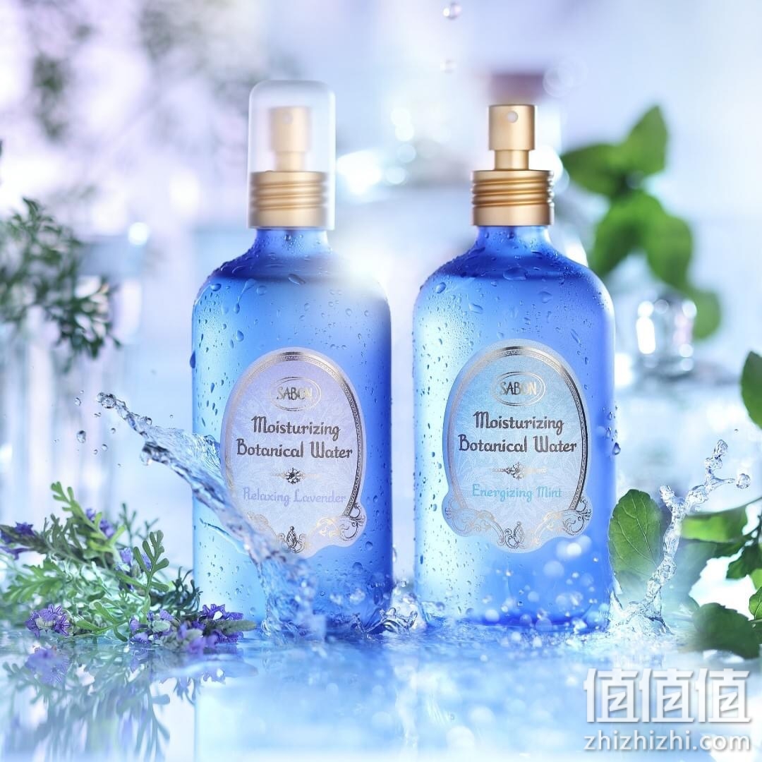 Sabon植物萃取舒缓蒸馏水补水定妆喷雾230ML薄荷味薰衣草味