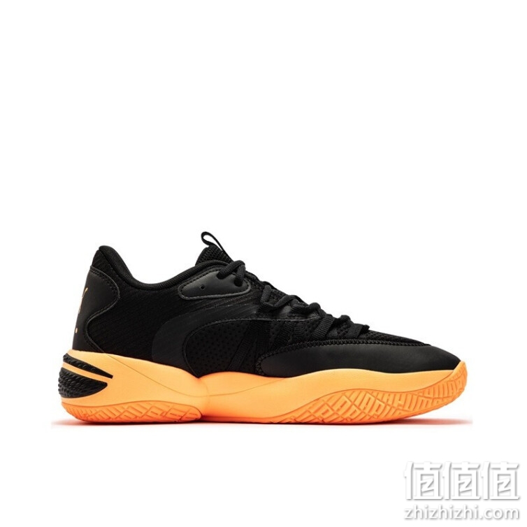 彪马 PUMA 男子 篮球系列 Court Rider 2.0 篮球鞋 376646 01黑色-橙色 43 UK9
