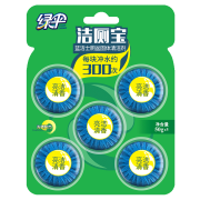 有券的上：EVER GREEN 绿伞 蓝泡泡洁厕宝 50g*5*6件