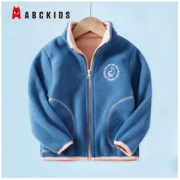 ABCKIDS 摇粒绒外套儿童秋冬季新款2022年立领加厚上衣双面抓绒衣