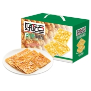 好吃点 香脆核桃饼干800g薄脆礼盒送礼早餐食品零食办公室点心