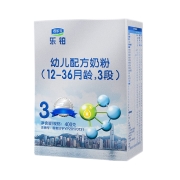 君乐宝奶粉(JUNLEBAO)乐铂3段婴儿配方奶粉(12-36月龄适用）400g*3盒装含OPO结构脂