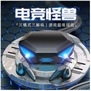Halfsun 影巨人 游戏耳机无线蓝牙电竞吃鸡入耳式无感延迟适用华为苹果通用