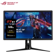华硕 玩家国度ROG 电竞显示器 游戏显示屏27英寸4K 144Hz刷新率 IPS HDR400 G-Sync兼容支持 神光同步XG27UQR
