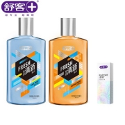 【舒客】专效清新漱口水500ml*2瓶+旅行牙膏