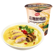 海福盛 方便面 花雕醉鸡面 非油炸FD冻干面 泡面杯面74g*12杯 整箱装