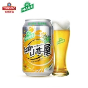 青岛啤酒旗下 汉斯小木屋菠萝啤 330ml*24听