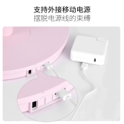 无言（silencare） 电风扇直流变频家用空气循环扇静音节能智能遥控宿风扇舍阳台两用大风量电风扇 变频风扇F101粉色