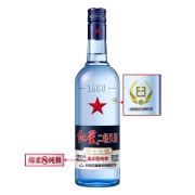 红星 红星二锅头 蓝瓶绵柔8陈酿 清香型 白酒 43度 750ml