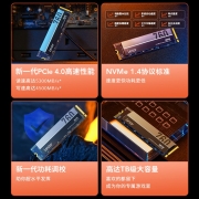 雷克沙（Lexar） NM760 PCIe 4.0x4 M.2固态硬盘SSD 笔记本台式机 NM760-512G固态硬盘  高速5300MB/S