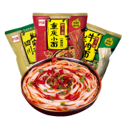 京东极速版：阿宽 巷子面方便面袋装调料非油炸方便速食地域特色美食 （混合口味3袋装）