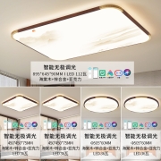 雷士（NVC） 雷士照明（NVC）新中式led吸顶灯典雅古韵自然木艺客厅现代国风艺术全屋智能灯具套餐 特惠！【四室一厅】5灯-智控客厅+卧室*4