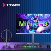 钛度27英寸2K 165Hz MiniLED量子点电竞显示器 Type-C 65W反向供电 HDR1000 硬件低蓝光1ms旋转升降M27NQC-SE