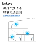 领势LINKSYS VELOP WHW0303 AC6600M 三频无线千兆路由器   别墅级全屋WiFi覆盖/Mesh组网 【WHW0301三只装】