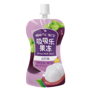 plus会员：樱桃小丸子 150g*6 支维生素C吸吸乐果冻山竹味6袋900g 水果汁休闲零食