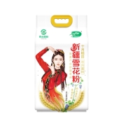 十月稻田新疆雪花粉奇台饺子包子馒头面粉麦芯粉5kg家用烘焙面包